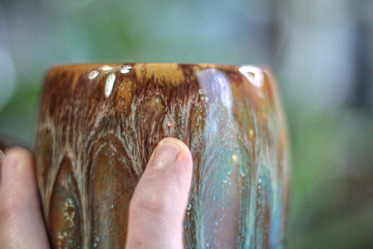 26-E Aqua Falls Gourd Mug, 21 oz. (Jen Audrey)