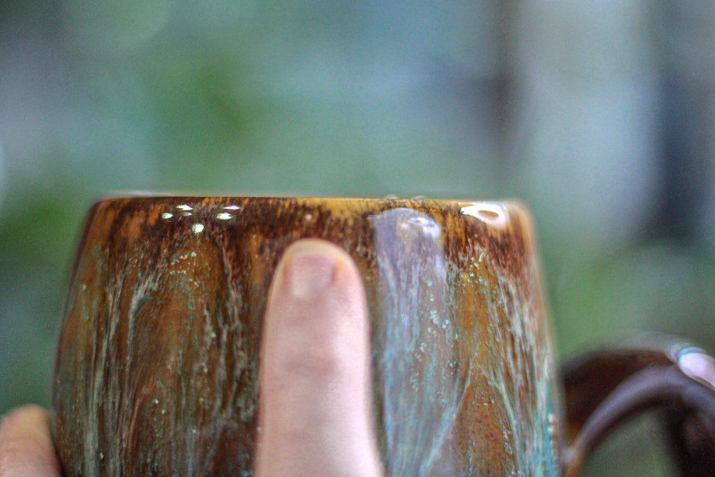 26-E Aqua Falls Gourd Mug, 21 oz. (Jen Audrey)