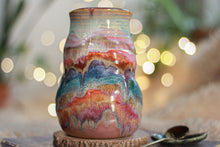 Load image into Gallery viewer, 03-B Spring &quot;FLOW&quot; PROTOTYPE Barely Flared Textured Divot Mug, 22 oz.