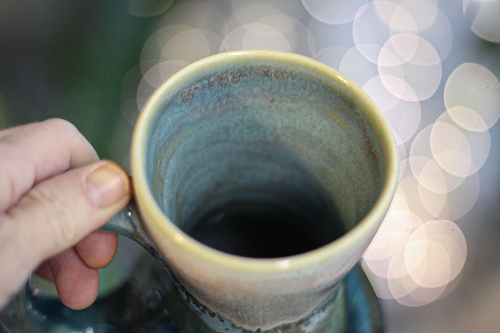 03-C TidePool Variation Barely Flared Acorn Mug, 16 oz.