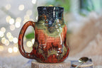 03-A Green Mountain Midnight Barely Flared Textured Divot 'Cuddle' Mug - TOP SHELF, 26 oz.