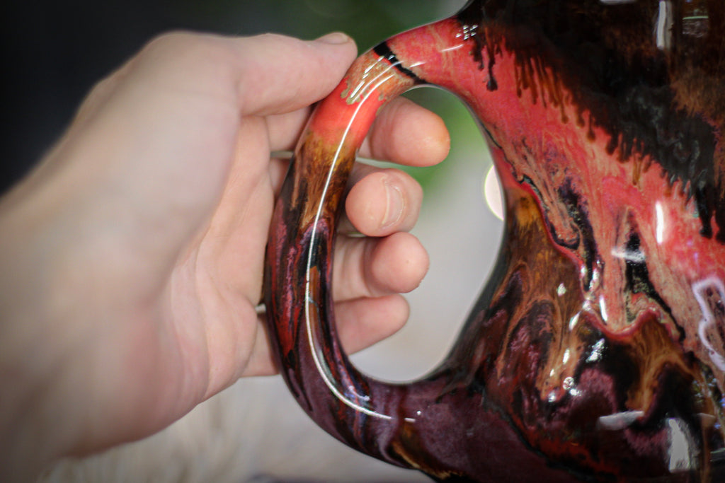 03-A Molten Strata Gourd Mug - TOP SHELF, 18 oz.