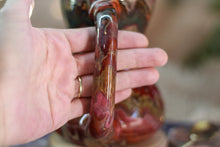 Load image into Gallery viewer, 03-B Amber 'FLOW' Variation PROTOTYPE Gourd Mug - TOP SHELF MISFIT, 20 oz.