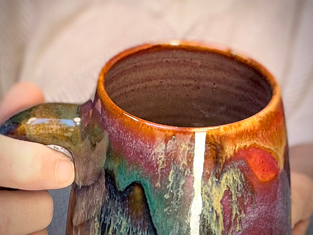 03-B Rainbow Strata Mug - TOP SHELF, 24 oz.