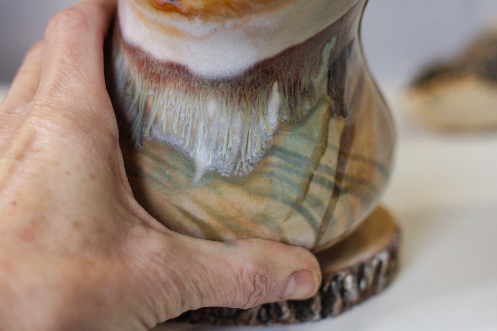 03-B Soft Earth Series PROTOTYPE Gourd Mug - MISFIT, 24 oz. - 20% off