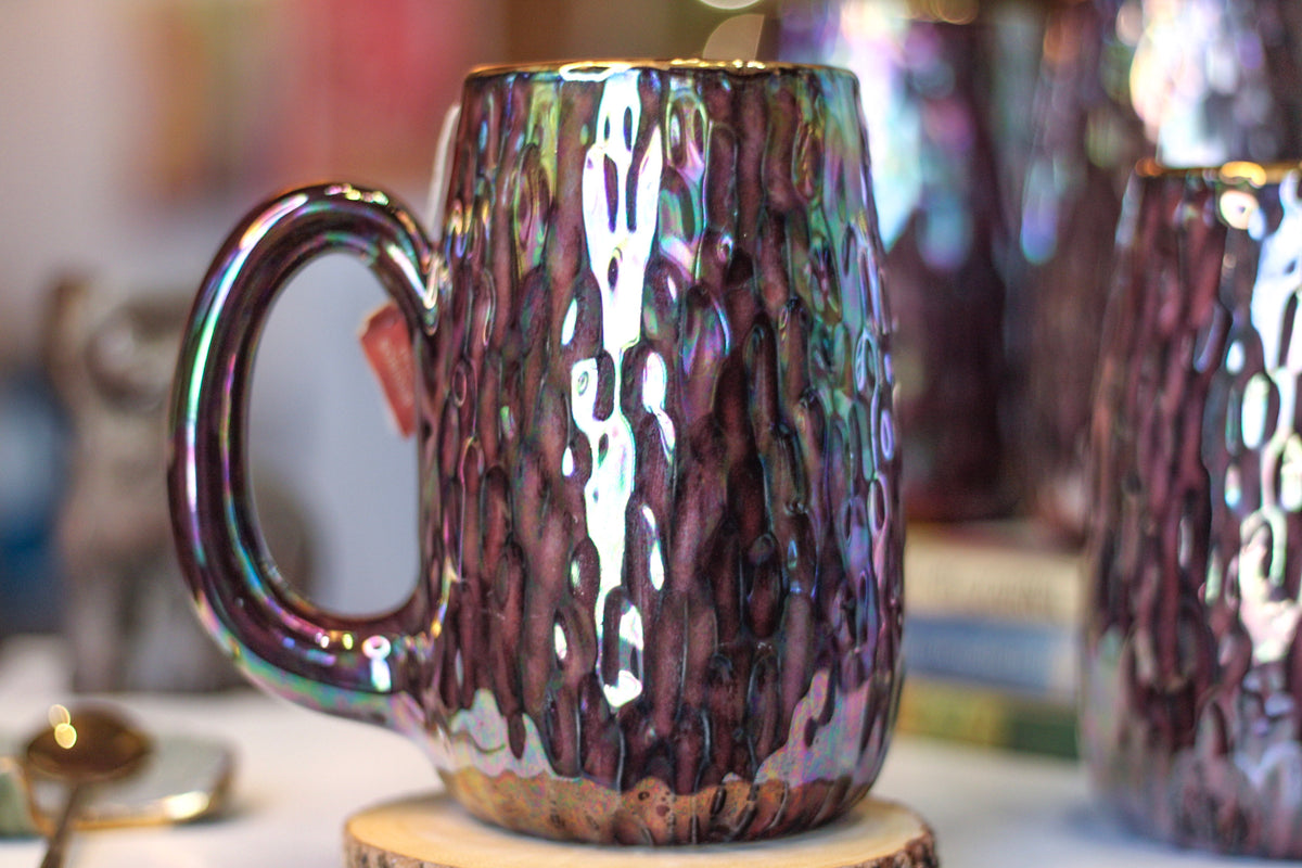 25-B Midnight Aura Notched Textured Mug - MINOR MISFIT, 22 oz. - 10% off (This listing is for one mug)