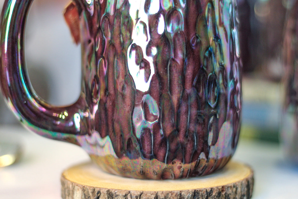 25-B Midnight Aura Notched Textured Mug - MINOR MISFIT, 22 oz. - 10% off (This listing is for one mug)