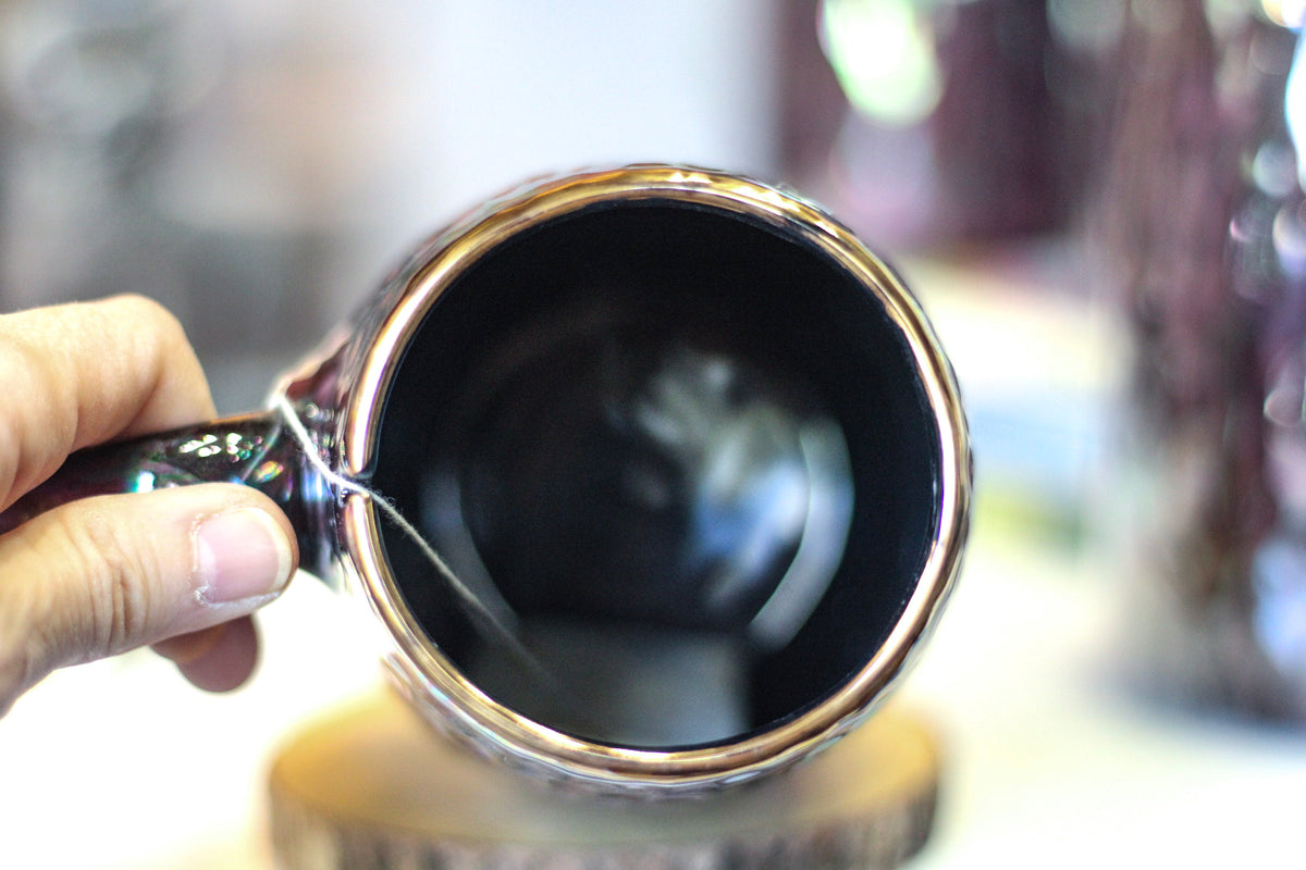 25-B Midnight Aura Notched Textured Mug - MINOR MISFIT, 22 oz. - 10% off (This listing is for one mug)