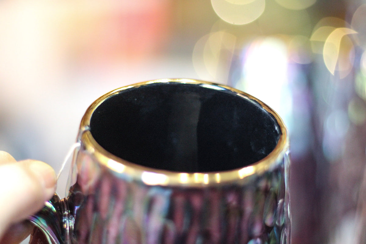 25-B Midnight Aura Notched Textured Mug - MINOR MISFIT, 22 oz. - 10% off (This listing is for one mug)