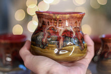 Load image into Gallery viewer, 23-E Molten Christmas Divot &#39;Sipping&#39; Bowl, 12 oz. (This listing is for one bowl)