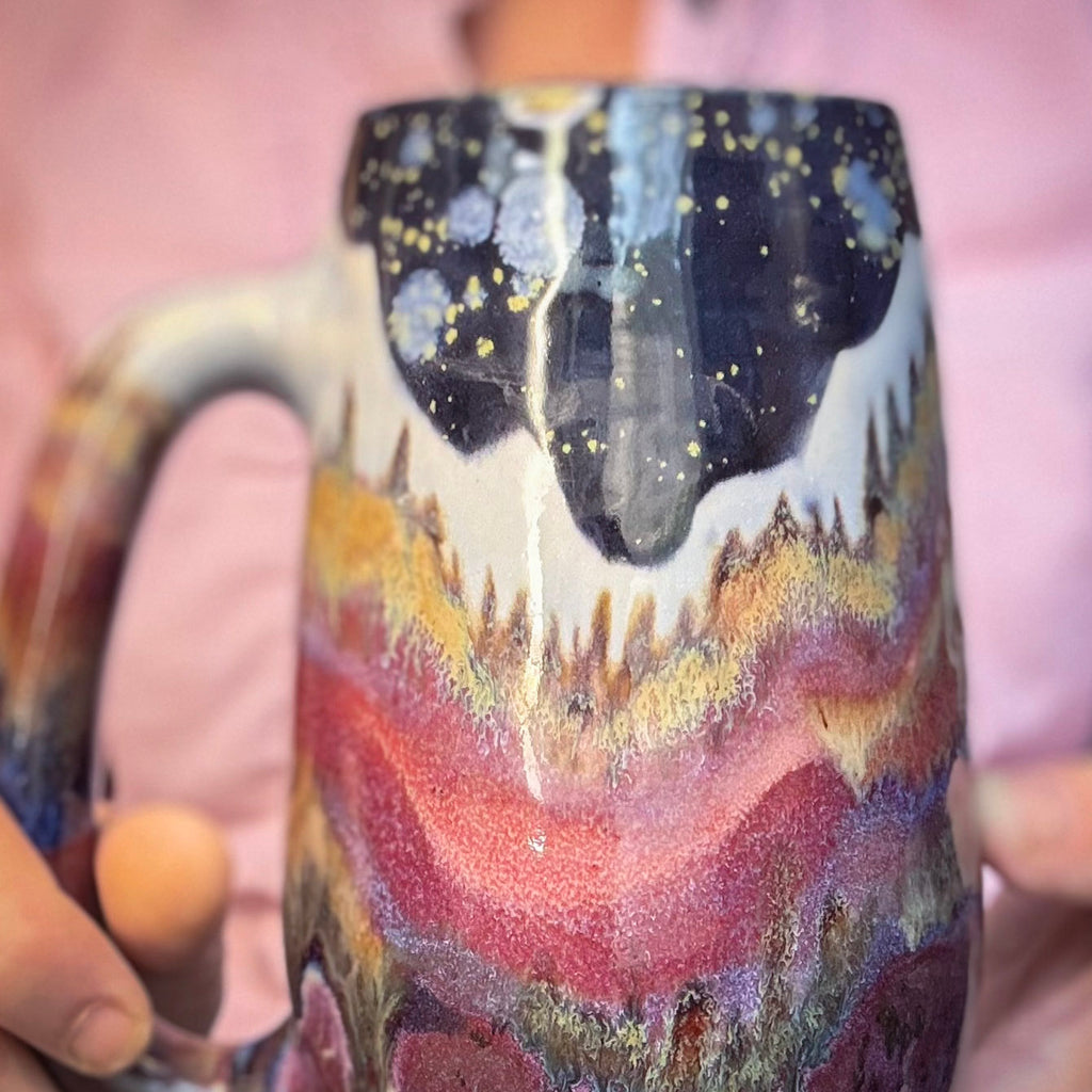 03-B Purple Mountain Majesty Slender Mug, 27 oz.