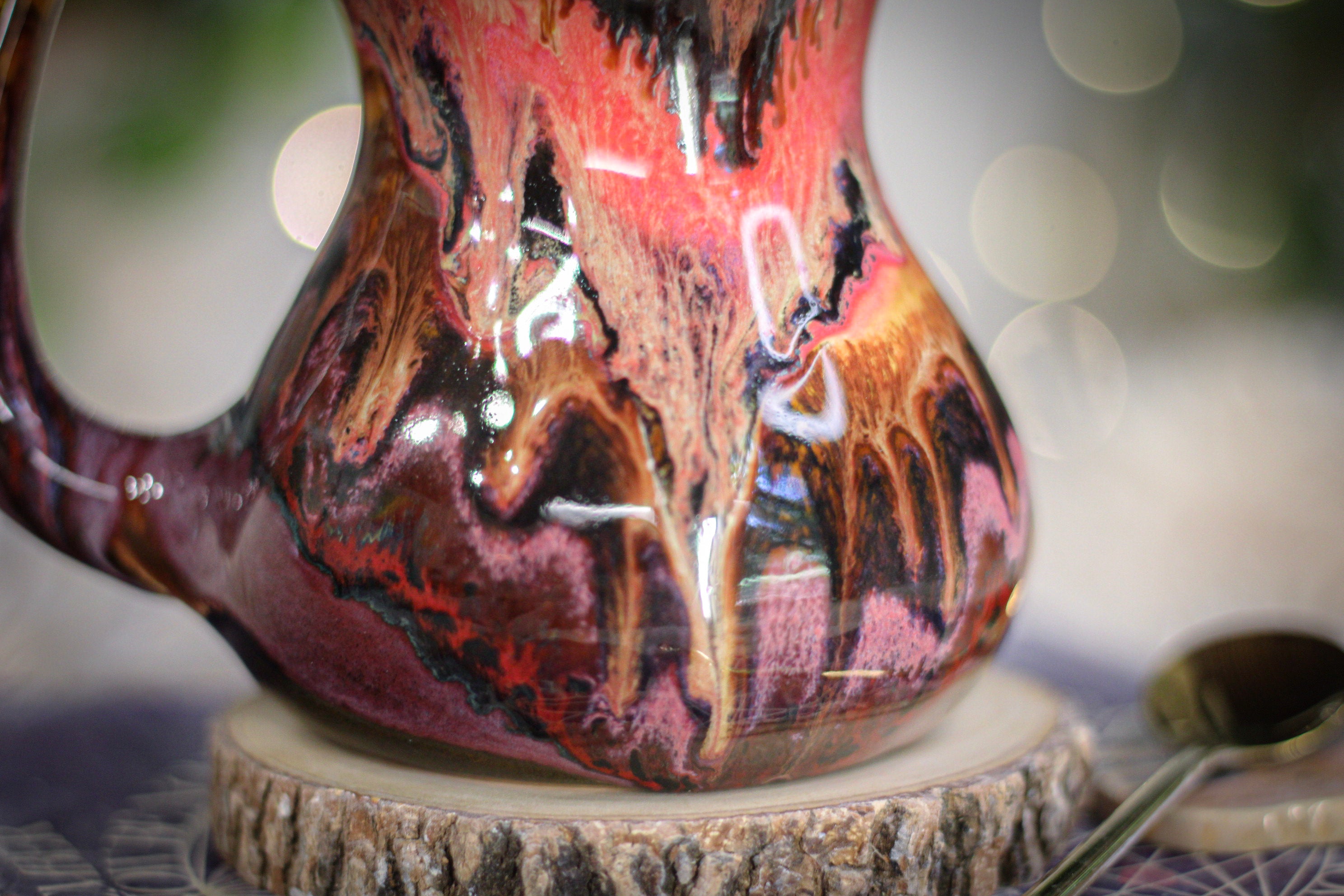 03-A Molten Strata Gourd Mug - TOP SHELF, 18 oz.