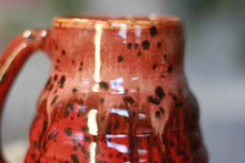 Load image into Gallery viewer, 03-E Red Speckled PROTOTYPE Textured Mug, 23 oz.