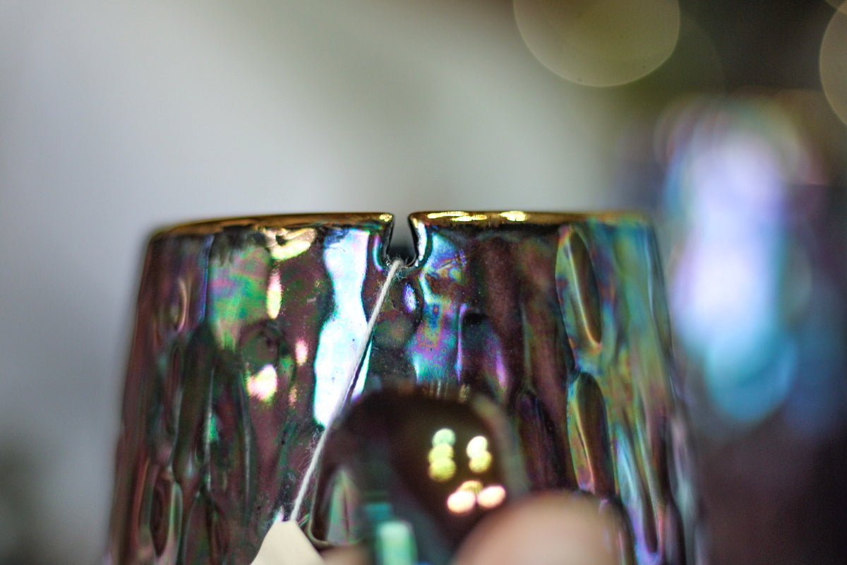 25-B Midnight Aura Notched Textured Mug - MINOR MISFIT, 22 oz. - 10% off (This listing is for one mug)