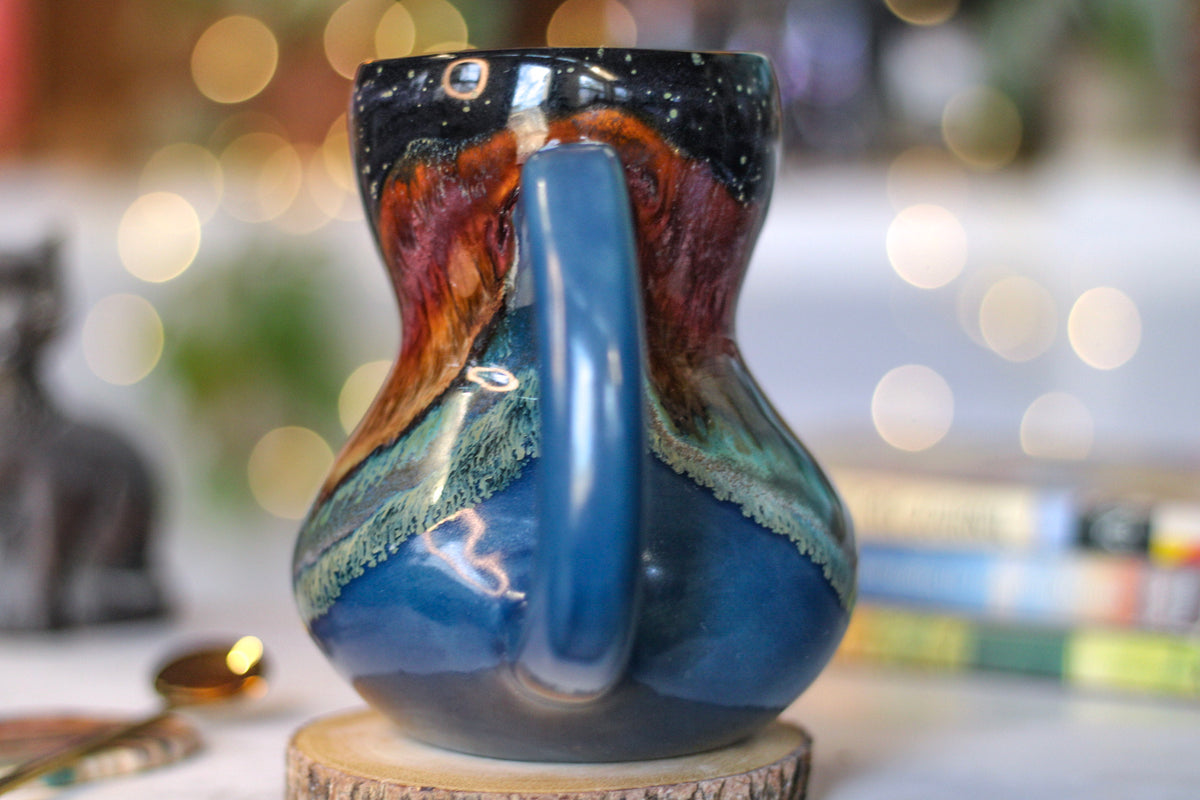 30-A Starry Night Gourd Mug - TOP SHELF,  oz.