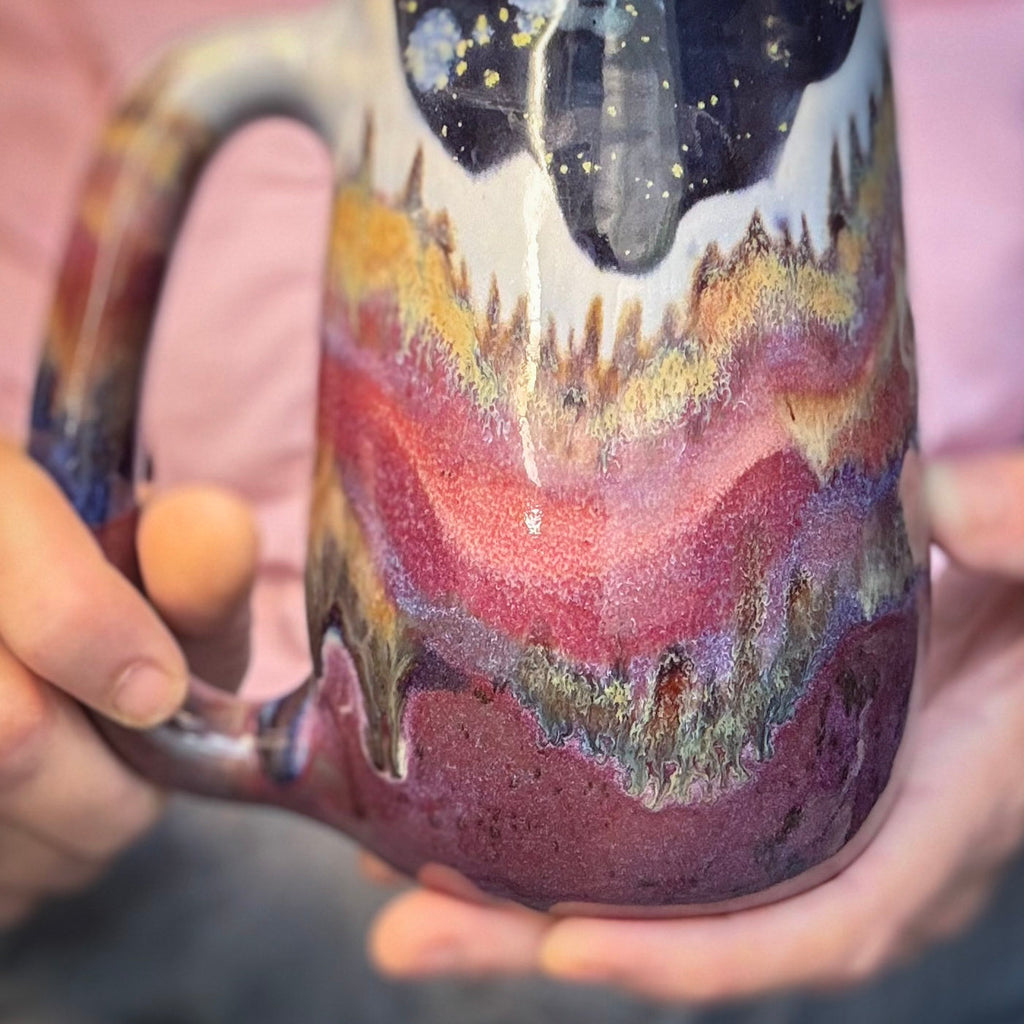 03-B Purple Mountain Majesty Slender Mug, 27 oz.