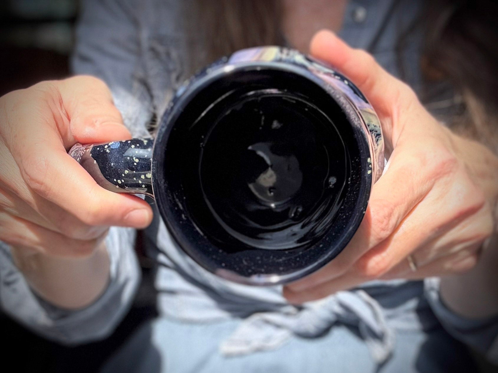 03-D Cosmic Amythyst Grotto Cuddle Mug - TOP SHELF, 23 oz.