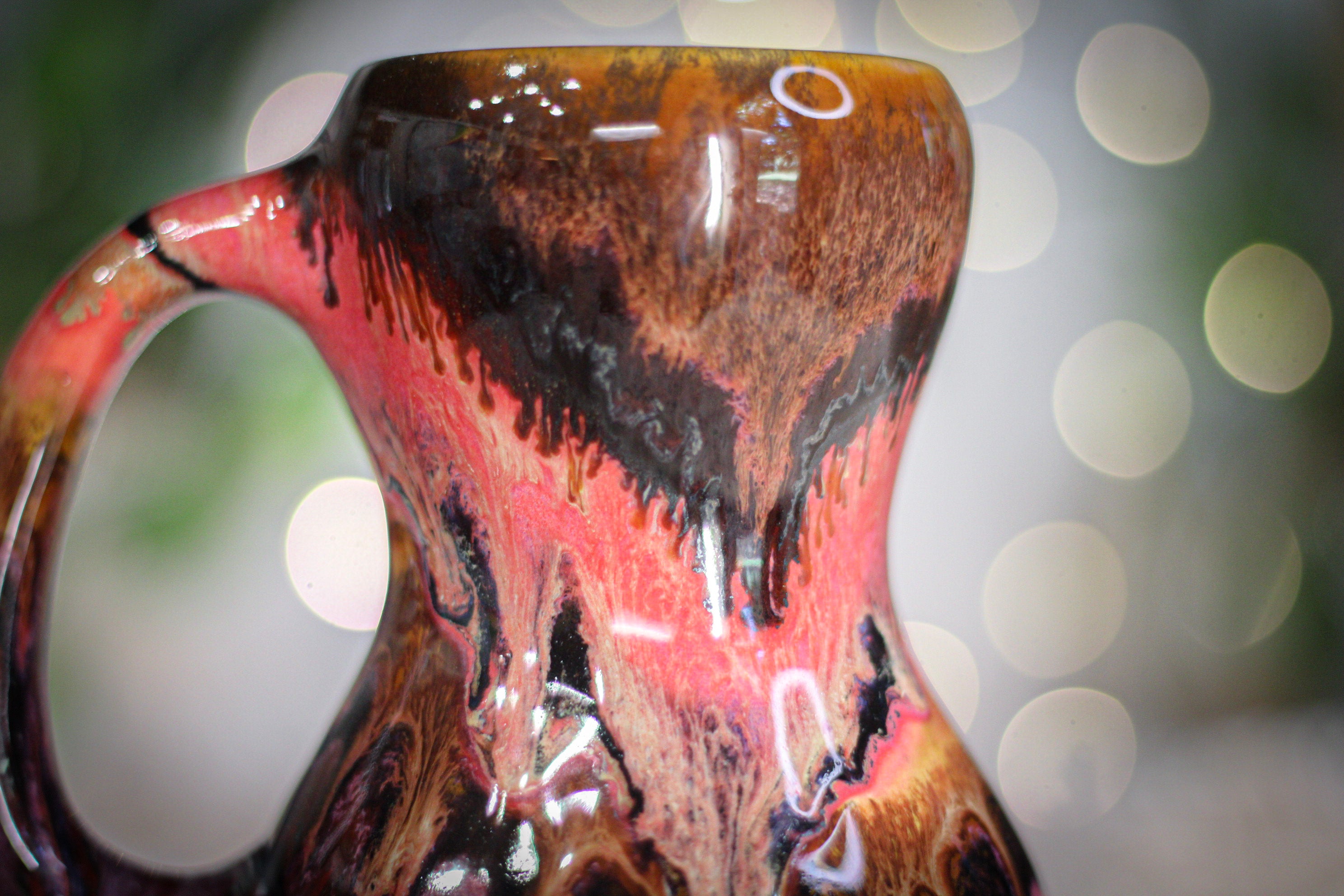 03-A Molten Strata Gourd Mug - TOP SHELF, 18 oz.
