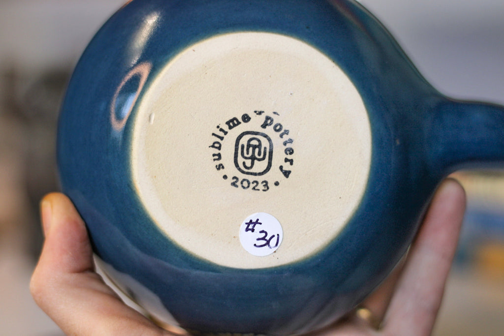30-A Starry Night Gourd Mug - TOP SHELF,  oz.
