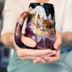 03-B Purple Mountain Majesty Swirly Mug, TOP SHELF - 26 oz.