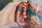 03-B Spring "FLOW" PROTOTYPE Barely Flared Textured Divot Mug, 22 oz.