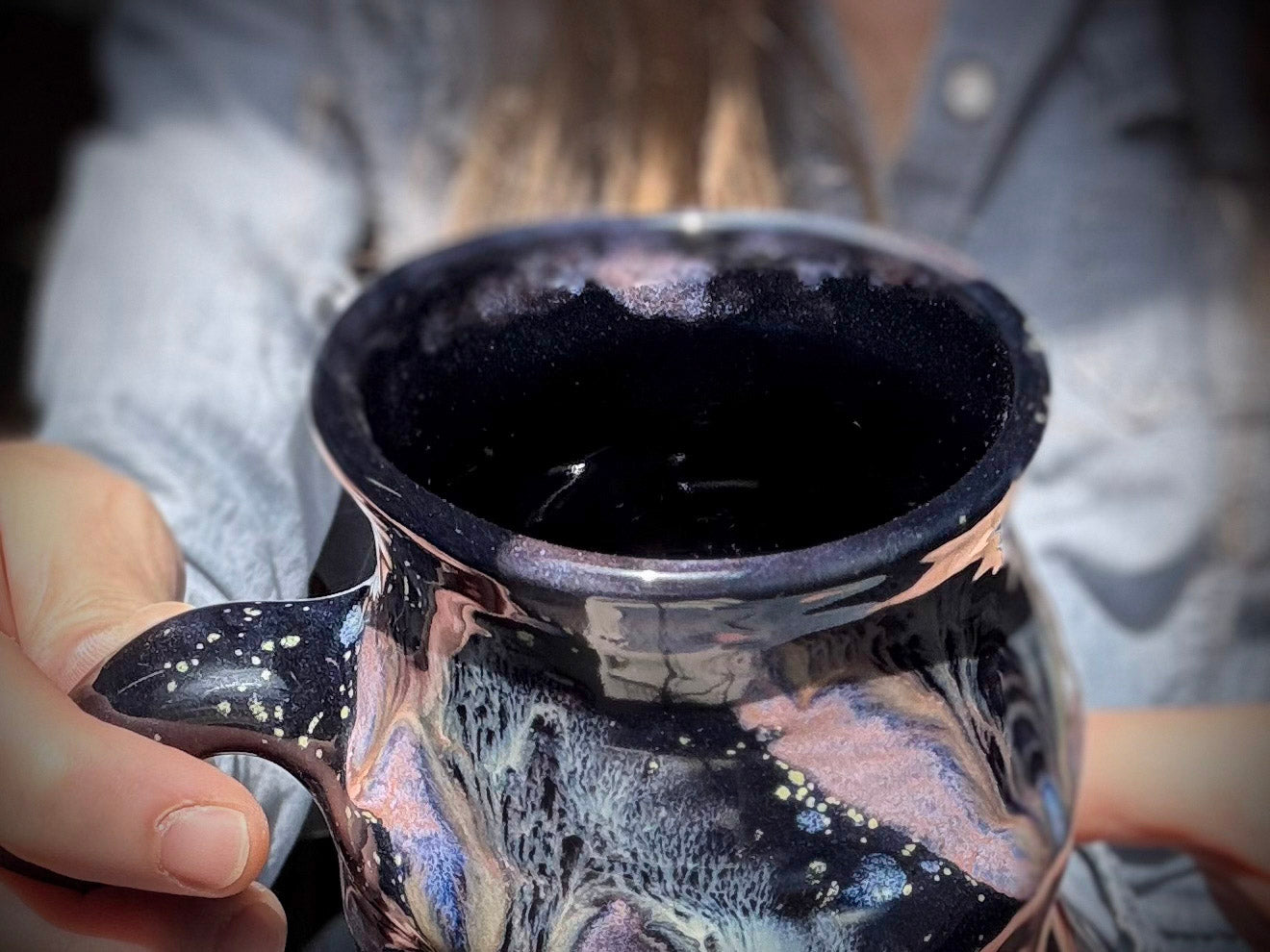 03-D Cosmic Amythyst Grotto Cuddle Mug - TOP SHELF, 23 oz.