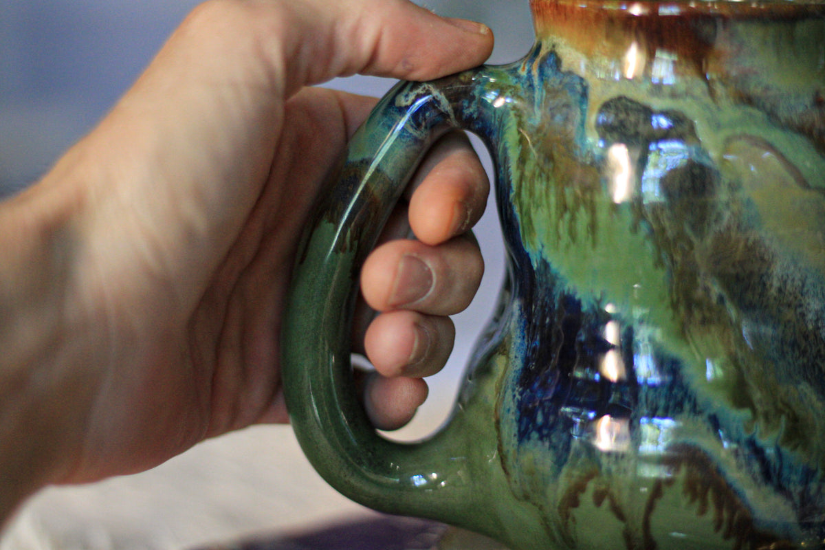 03-D  PROTOTYPE Textured Divot Mug, 18 oz.