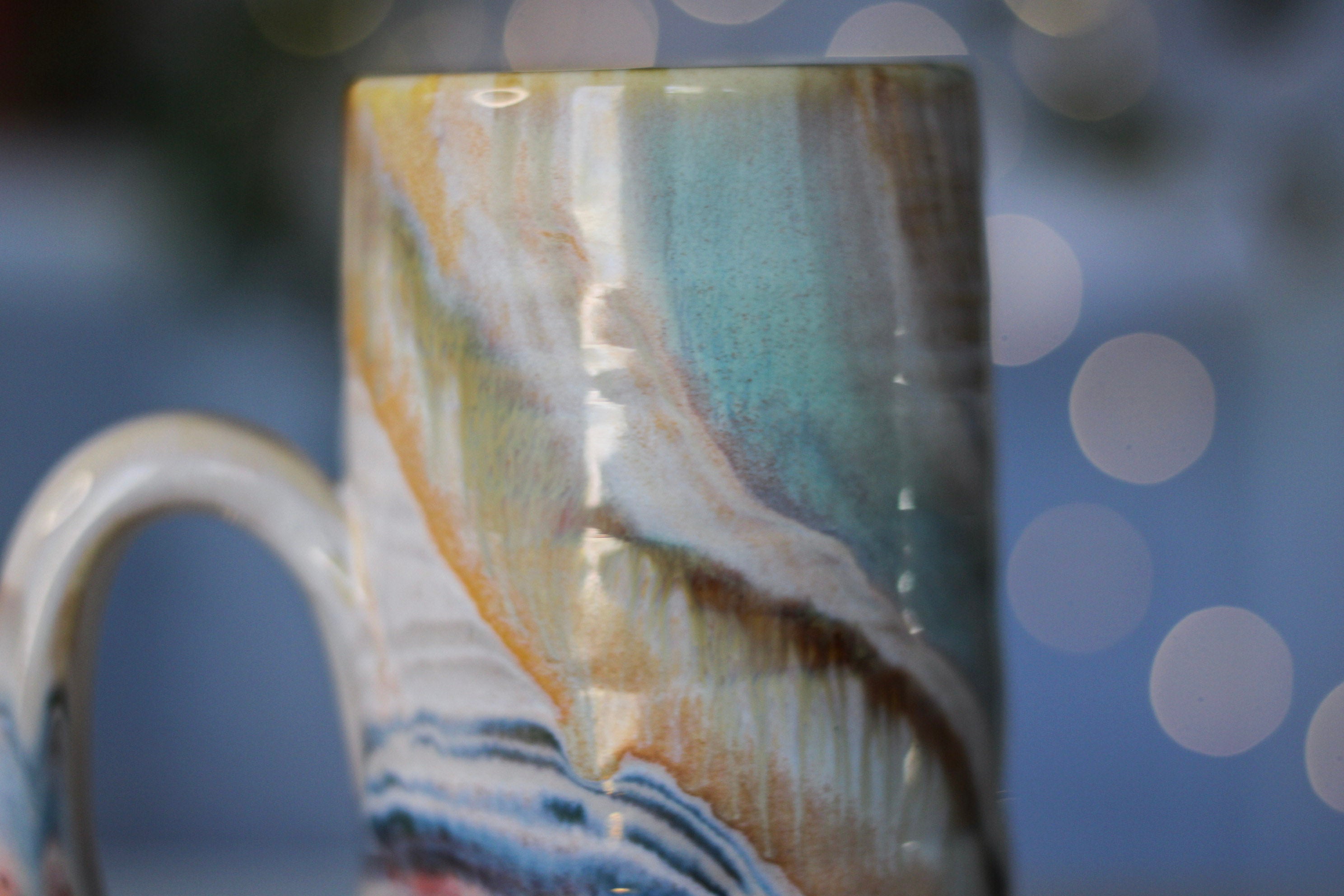 03-B Soft Earth Series PROTOTYPE Textured Stein - TOP SHELF, 20 oz.