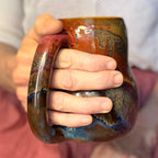 04-D Earthy Rainbow Grotto Mid Mod Mug, 23 oz.