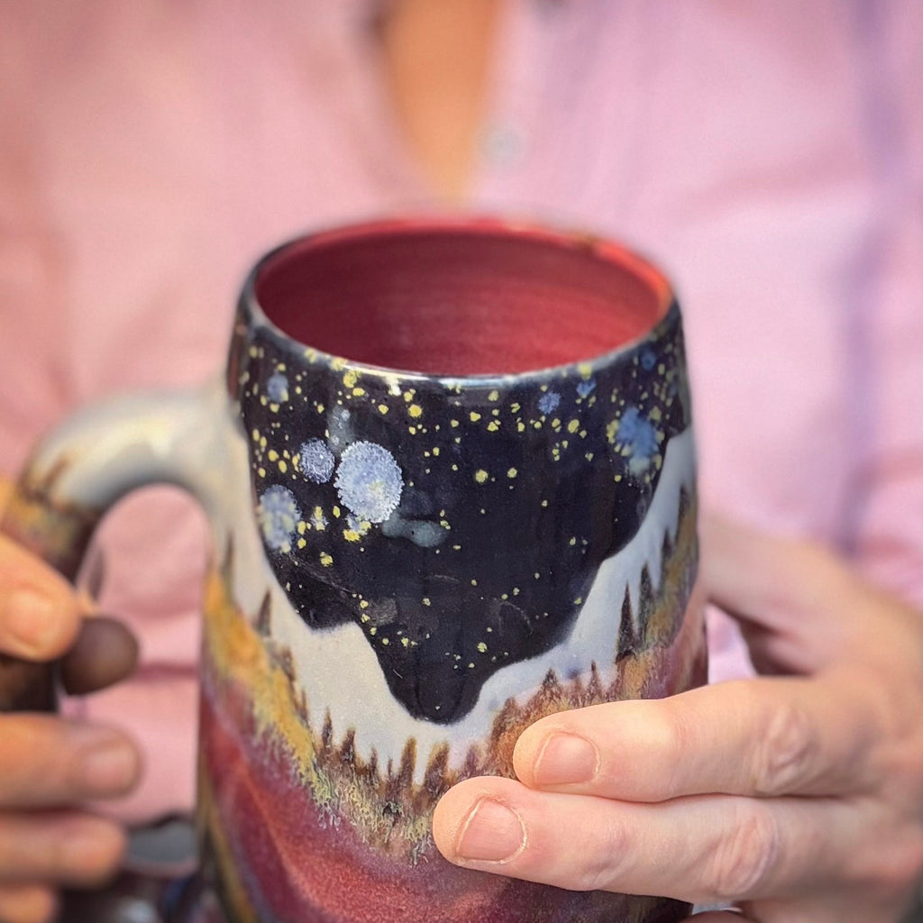 03-B Purple Mountain Majesty Slender Mug, 27 oz.