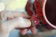 Load image into Gallery viewer, 03-A Strawberry Hills Variation Barely Flared Textured Divot Mug - TOP SHELF MISFIT, 22 oz.