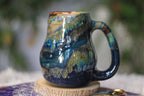 02-D Blue 'FLOW' PROTOTYPE Textured Mug, 18 oz.