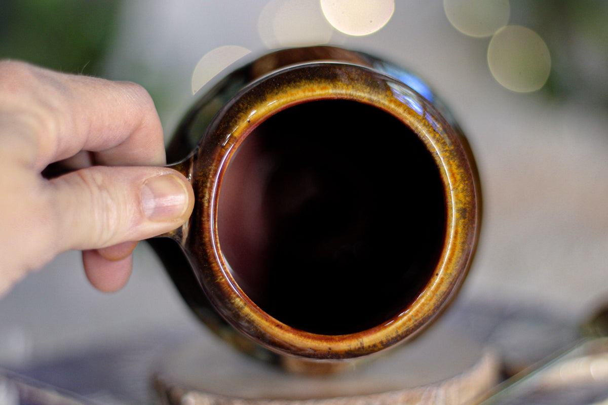03-E Caramel EXPERIMENT Gourd Mug, 13 oz.