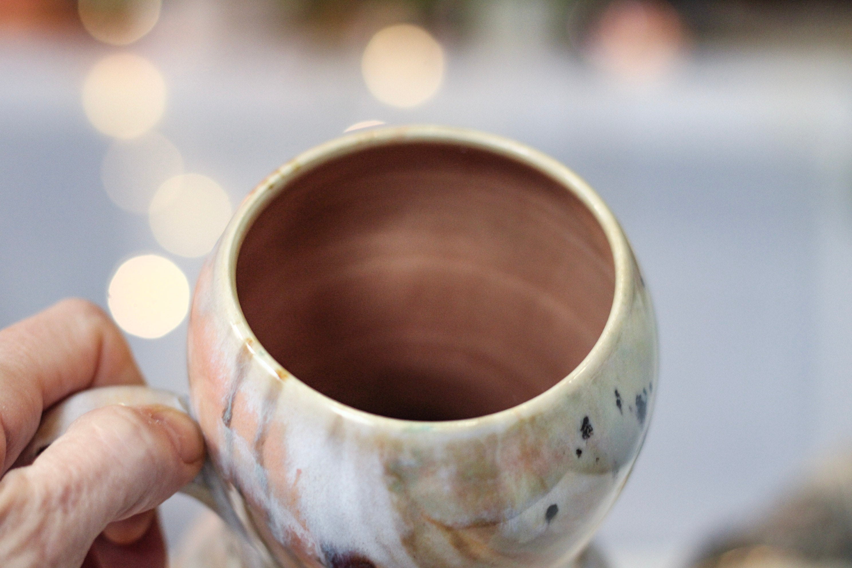 03-B Soft Earth Series PROTOTYPE Gourd Mug - MISFIT, 24 oz. - 20% off