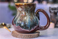 10-D Aqua Falls Notched Gourd Mug, 19 oz.