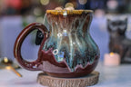 10-D Aqua Falls Notched Gourd Mug, 19 oz.
