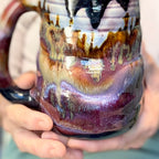 03-B Purple Mountain Majesty Swirly Mug, TOP SHELF - 26 oz.