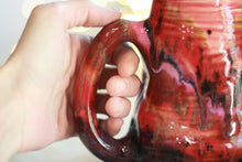 Load image into Gallery viewer, 03-A Strawberry Hills Variation Barely Flared Textured Divot Mug - TOP SHELF MISFIT, 22 oz.