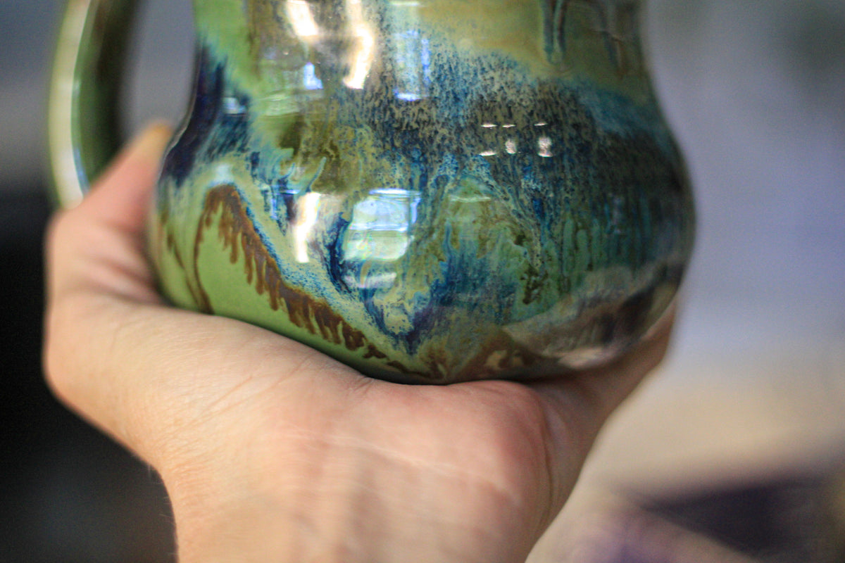 03-D  PROTOTYPE Textured Divot Mug, 18 oz.