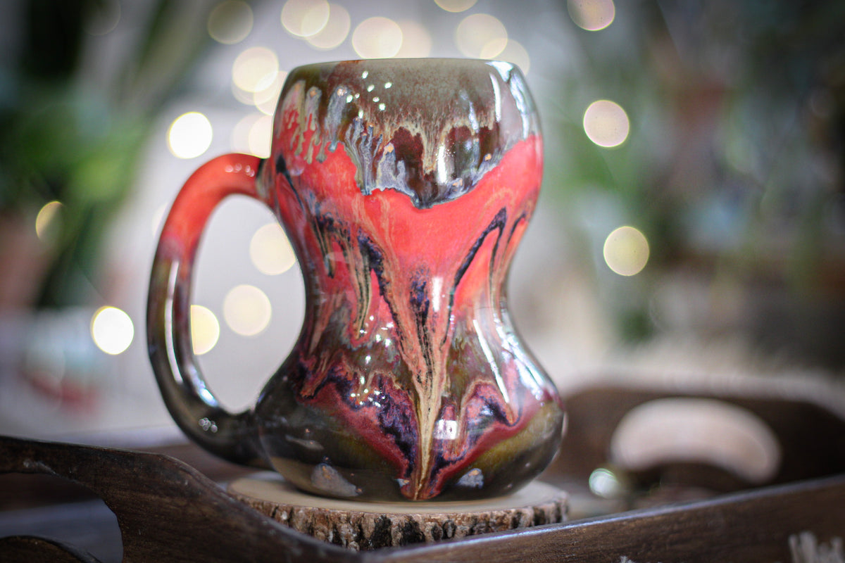 04-B Molten Strata Variation Gourd Mug - TOP SHELF, 19 oz.