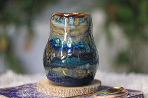 02-D Blue 'FLOW' PROTOTYPE Textured Mug, 18 oz.