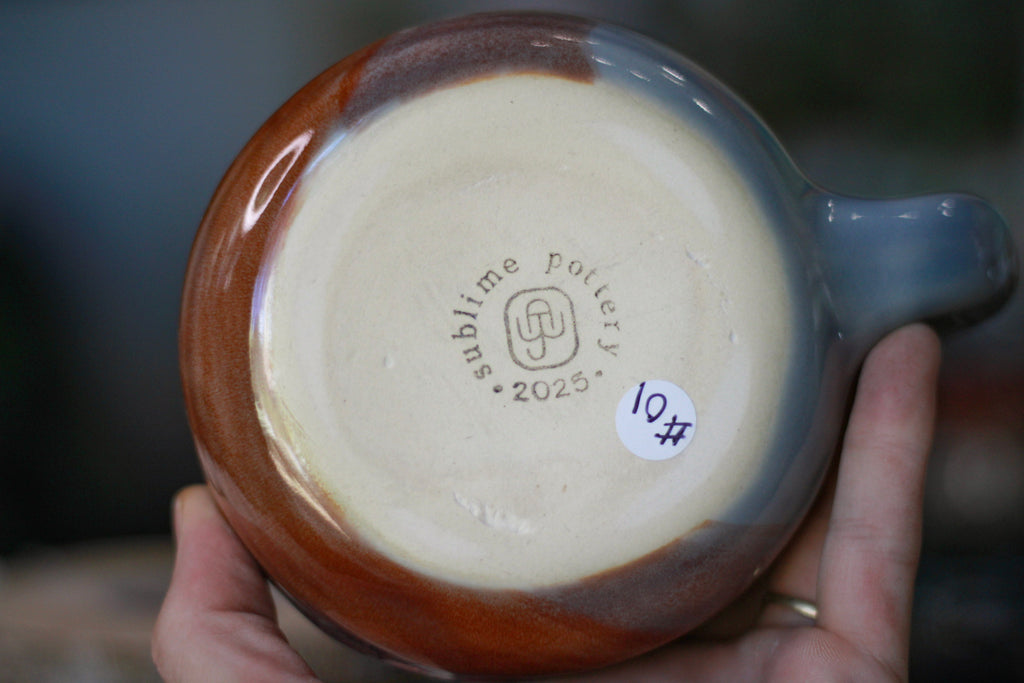 01-D High Desert  PROTOTYPE Barely Flared Textured Divot Mug, 18 oz.
