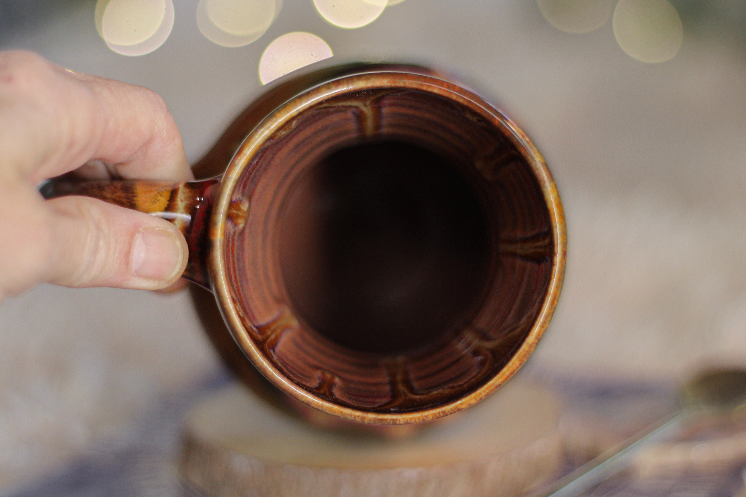 03-B Amber 'Flow' Mug - TOP SHELF, 18 oz.