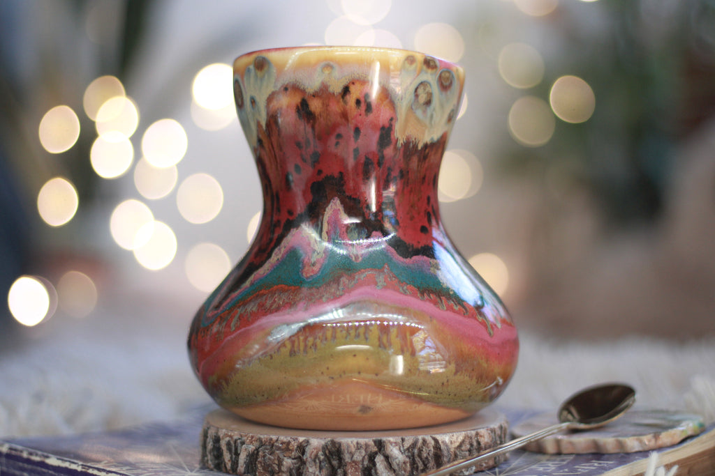 03-A Golden 'FLOW' Gourd Mug - TOP SHELF, 20 oz.