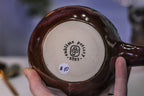 10-D Aqua Falls Notched Gourd Mug, 19 oz.