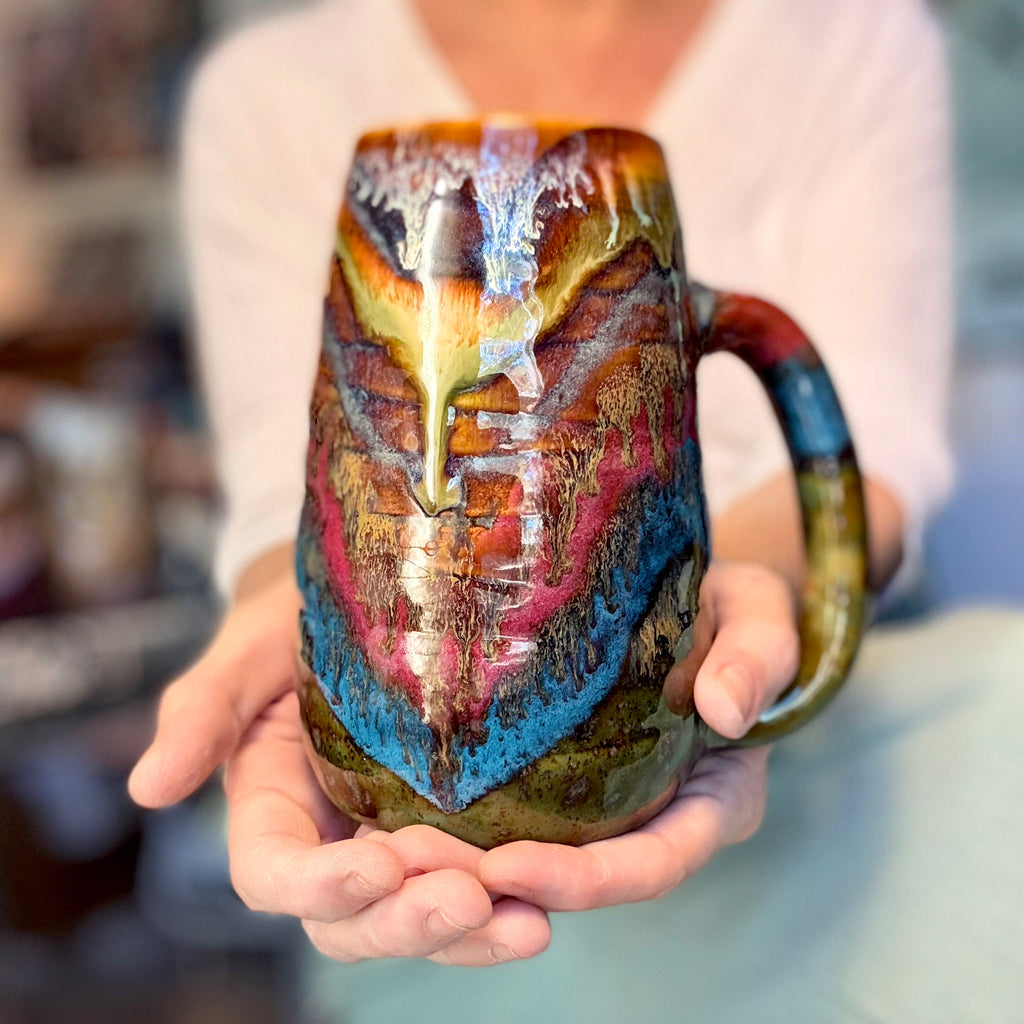 01-A+ New Earth Swirly Mug - TOP SHELF NEXT LEVEL, 30 oz.