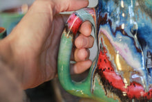 Load image into Gallery viewer, 01-C &#39;FLOW&#39; Barely Flared Textured Divot Mug - TOP SHELF, 22 oz. (This listing is for one mug)