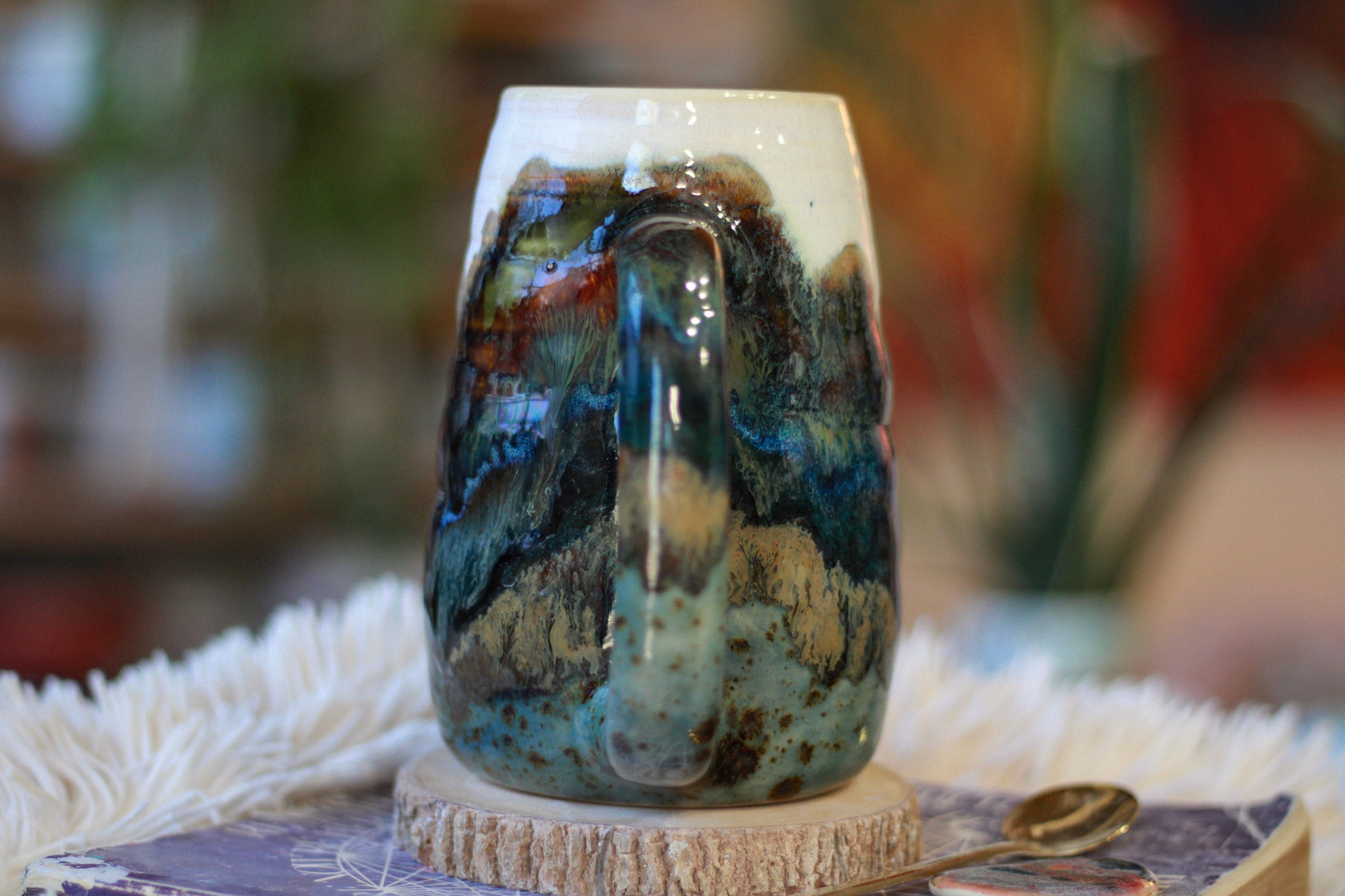 01-A Green Mountain Magic Textured Mug - TOP SHELF, 24 oz.
