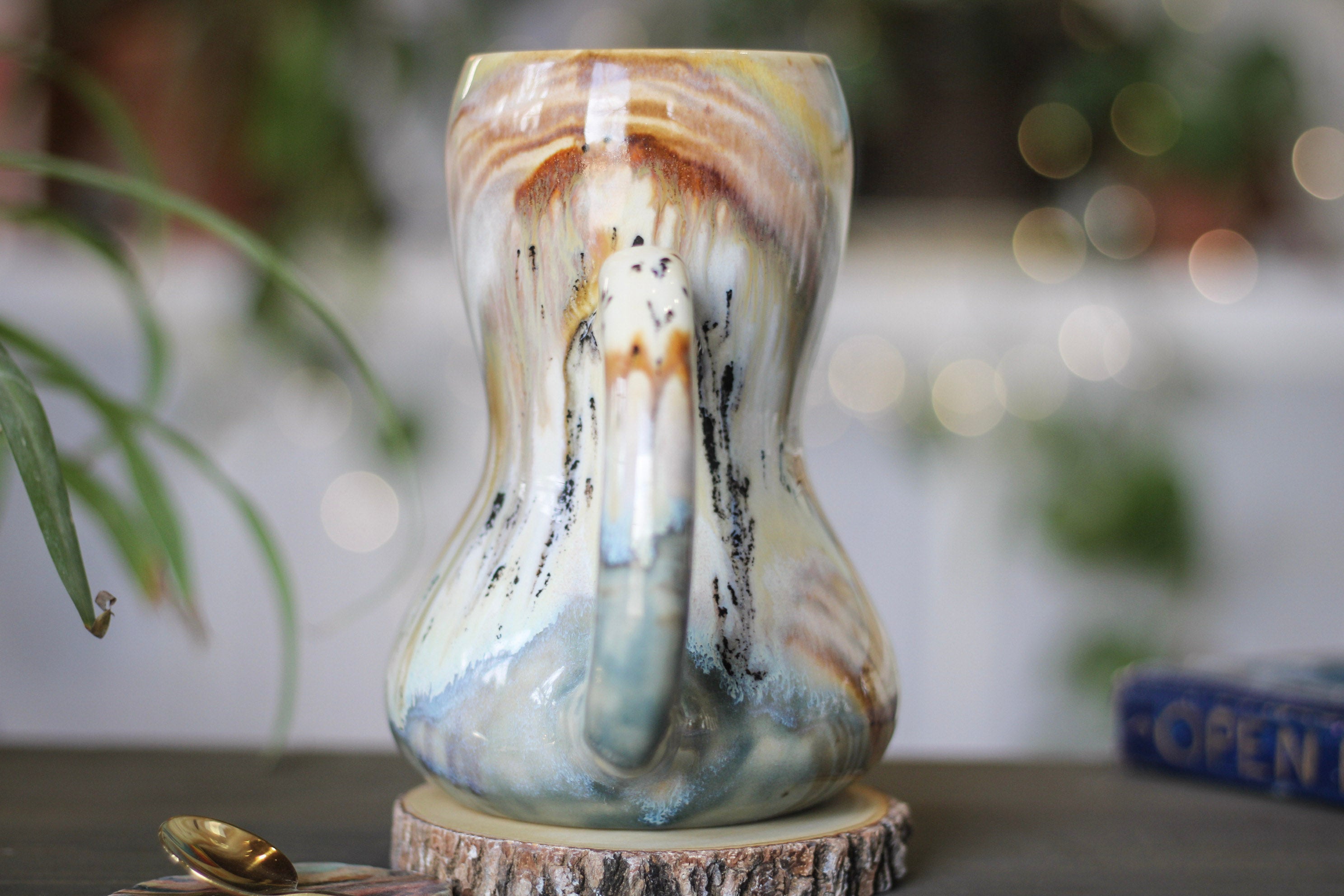 01-B Soft Earth Series PROTOTYPE Gourd Mug - TOP SHELF, 26 oz.
