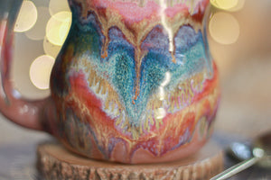 03-B Spring "FLOW" PROTOTYPE Barely Flared Textured Divot Mug, 22 oz.